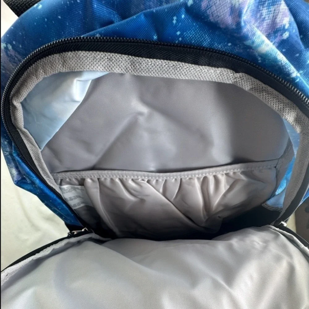 Fuel Sport Shock Backpack Blue Galaxy Nebula Print Laptop Pocket GX5 110481 NWT